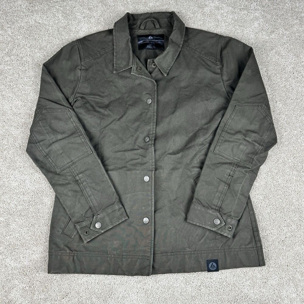 American Giant Waxed Jacket Duck Canvas Chore USA Military Green Men's Small